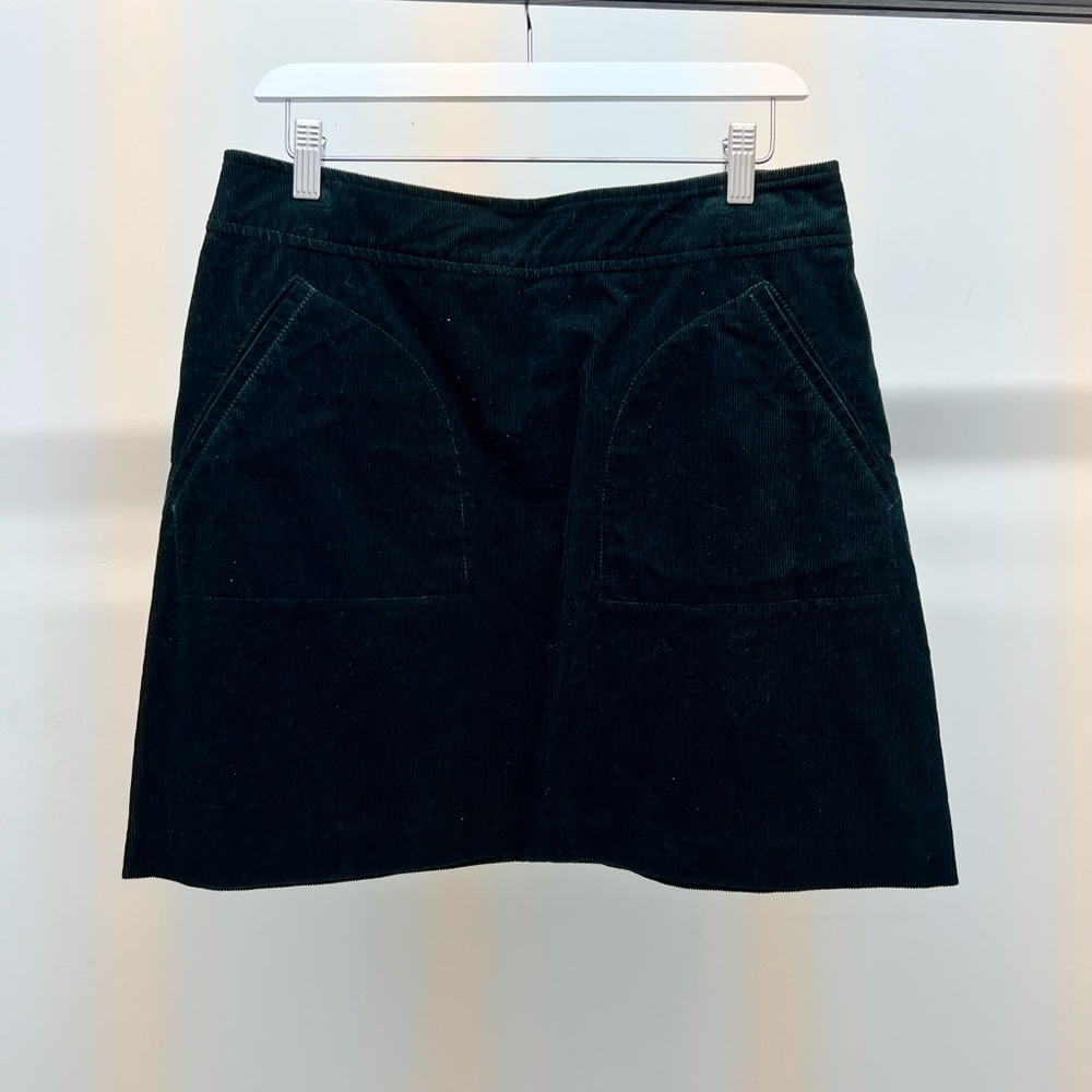 A.P.C. Dark Green Corduroy Skirt